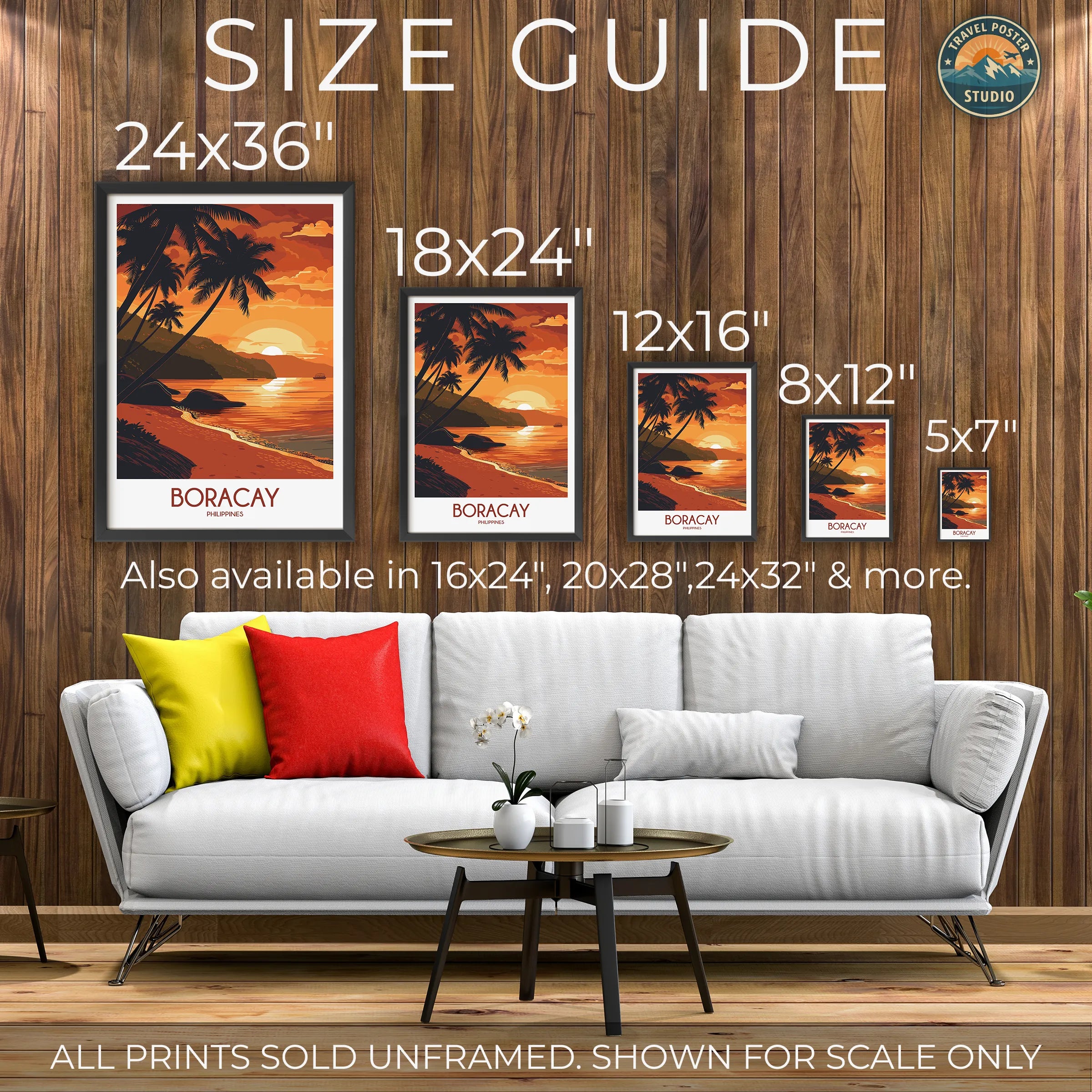 Boracay Modern Travel Poster