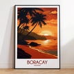 Boracay Retro Travel Illustration