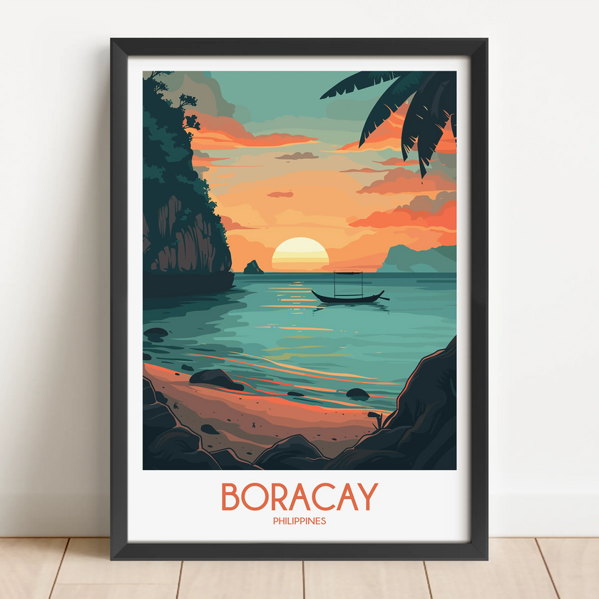 Boracay Souvenir Poster Print