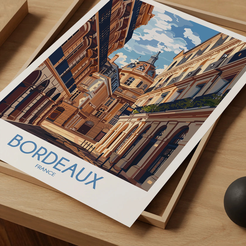 Bordeaux Modern Travel Poster