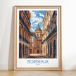 Bordeaux Retro Travel Illustration