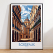 Bordeaux Vintage Style Print
