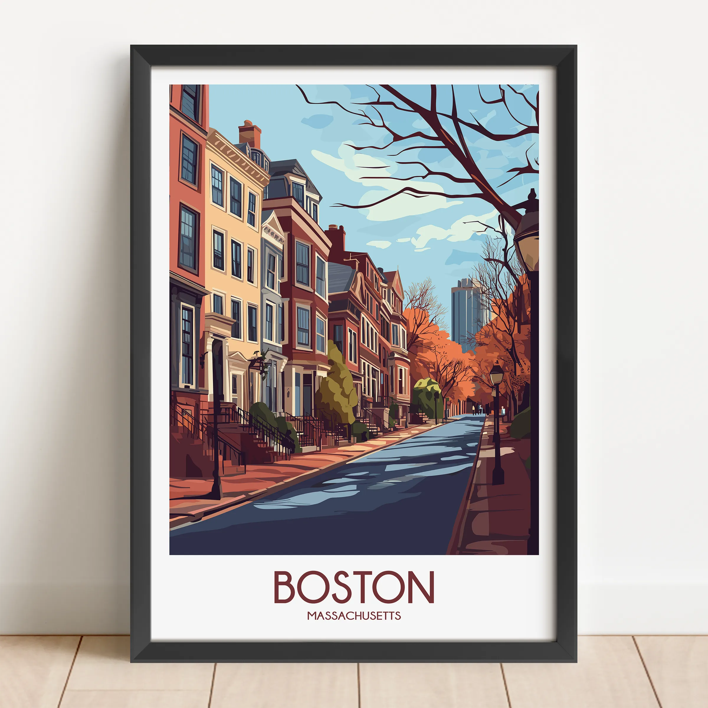 Boston Minimalist Wall Art
