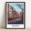 Boston Minimalist Wall Art