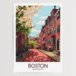 Boston Modern Travel Poster