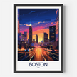 Boston Modern Travel Poster