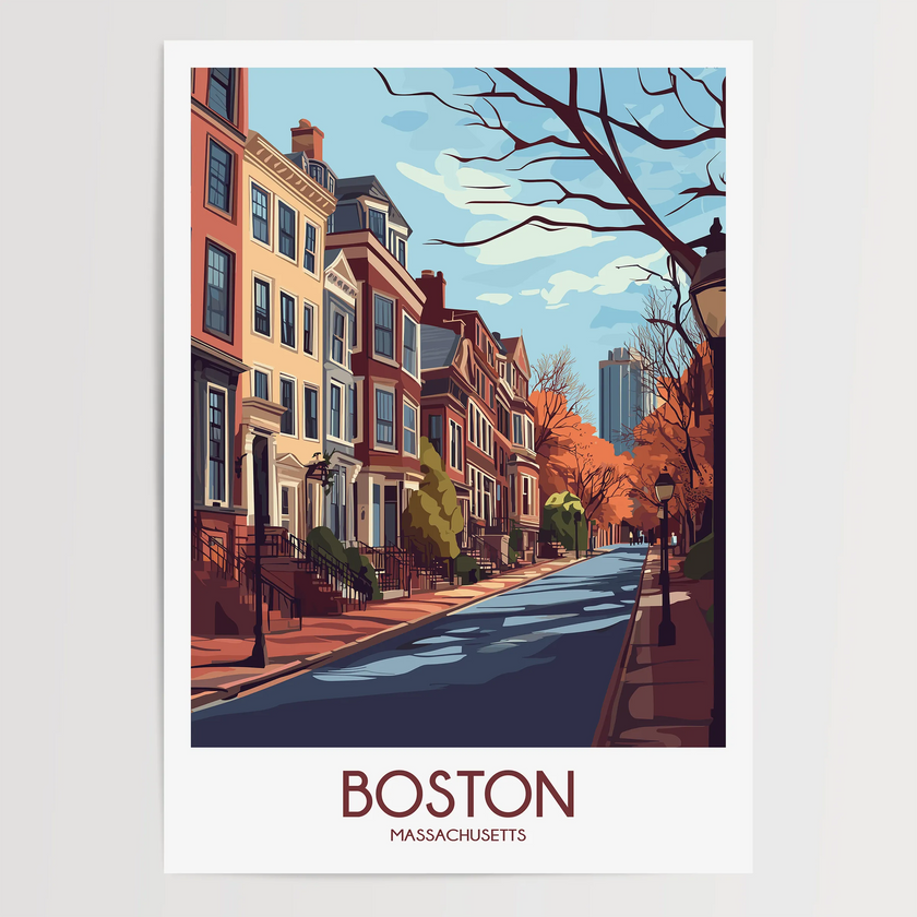Boston Souvenir Poster Print