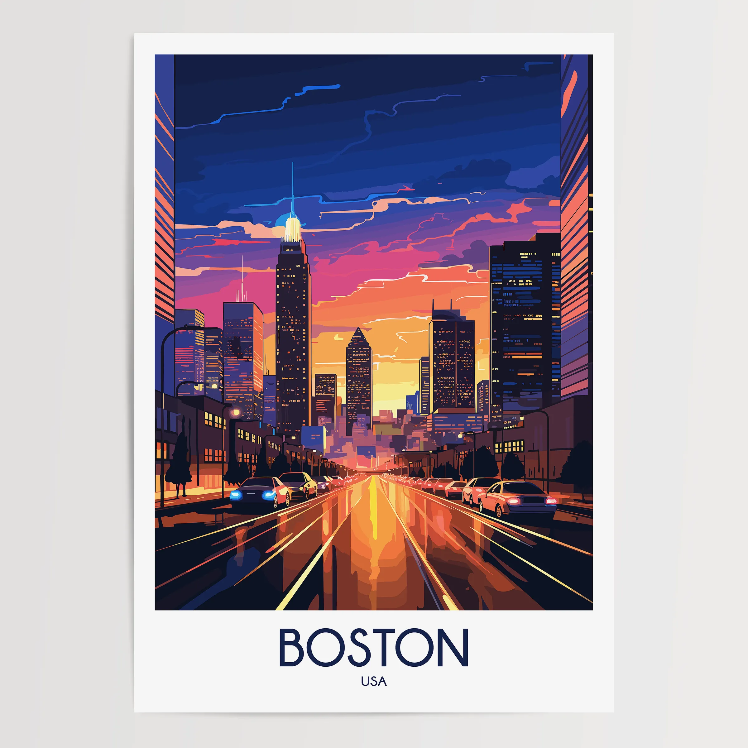 Boston Souvenir Poster Print