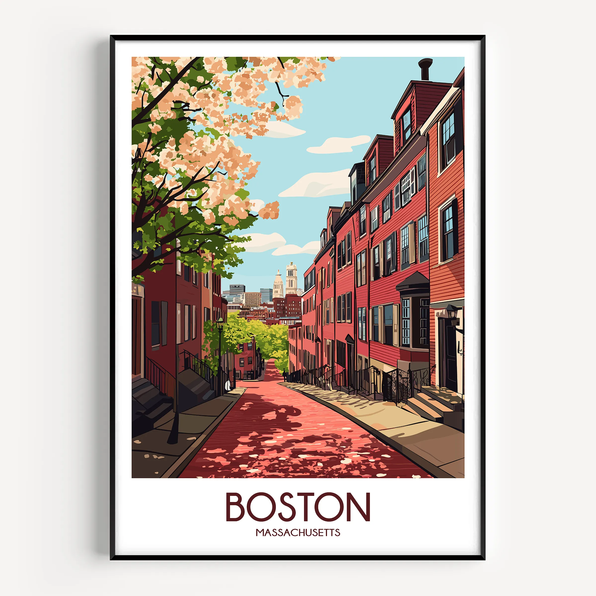 Boston Souvenir Poster Print