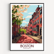 Boston Souvenir Poster Print