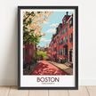 Boston Vintage Style Print