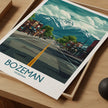 Bozeman Modern Travel Poster