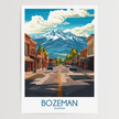 Bozeman Modern Travel Poster