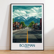 Bozeman Souvenir Poster Print