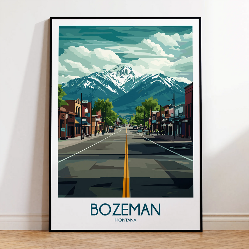 Bozeman Souvenir Poster Print
