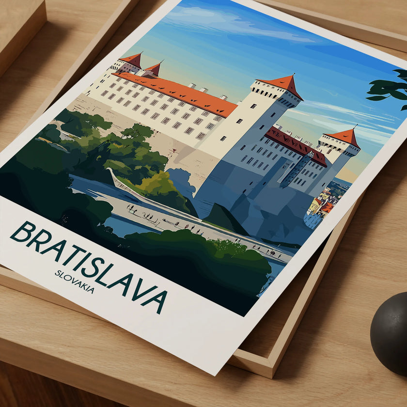 Bratislava Modern Travel Poster