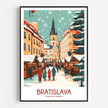 Bratislava Vintage Style Print