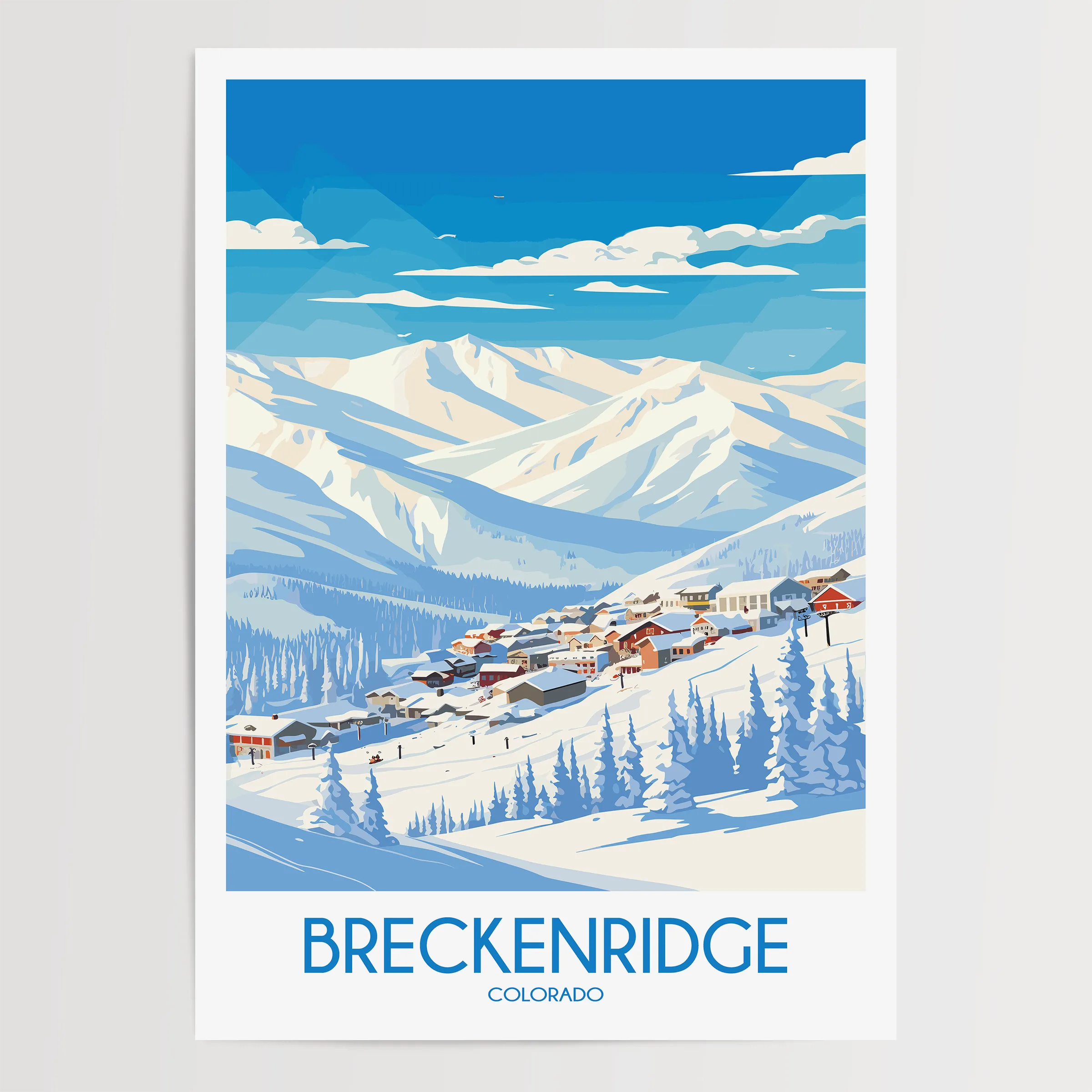 Breckenridge Modern Travel Poster