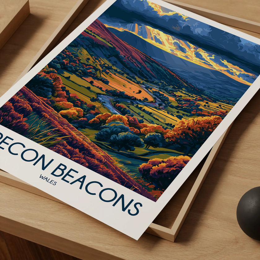 Brecon Beacons Scenic Landscape Art