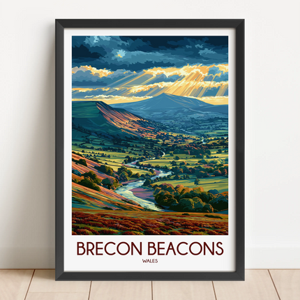 Brecon Beacons Scenic Landscape Art