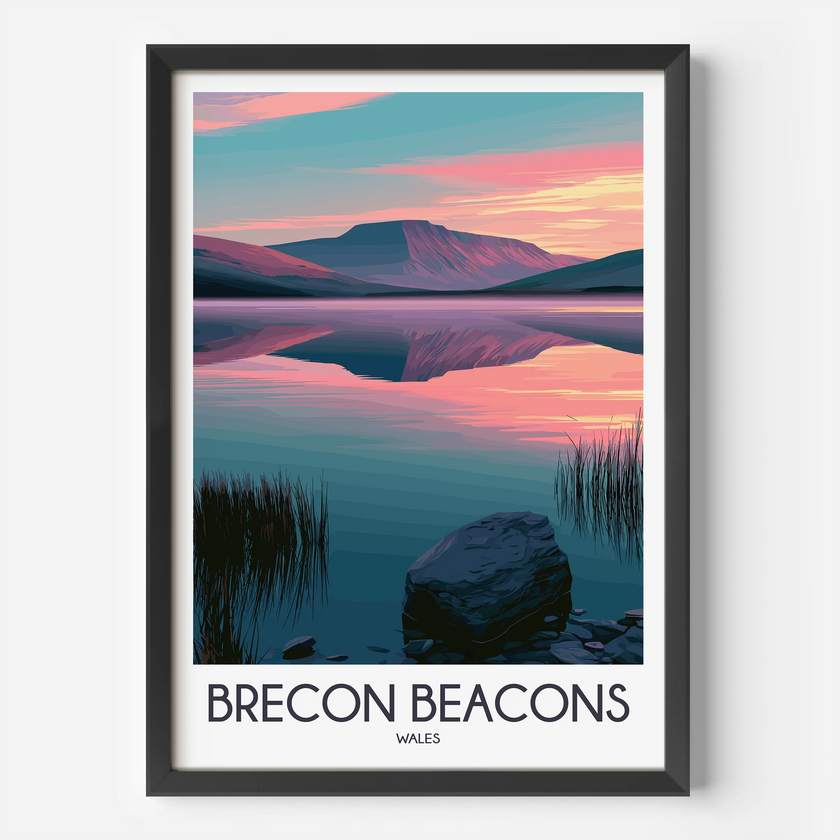 Brecon Beacons Scenic Landscape Art