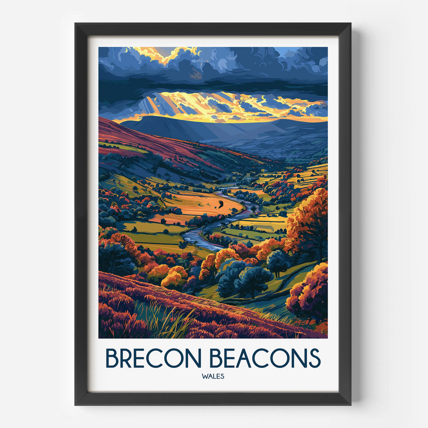Brecon Beacons Souvenir Poster Print
