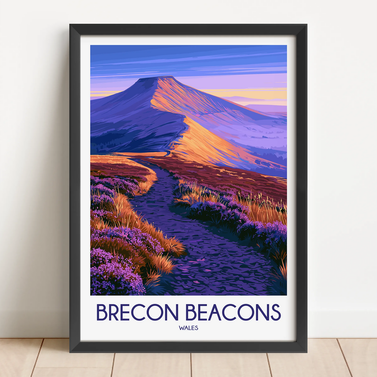 Brecon Beacons Vintage Style Print