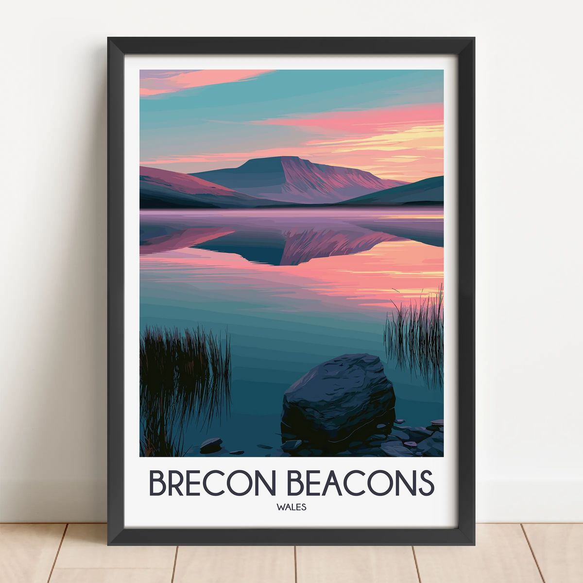 Brecon Beacons Vintage Style Print