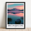 Brecon Beacons Vintage Style Print