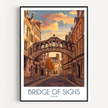 Bridge Of Sighs Modern Travel Poster