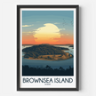 Brownsea Island Modern Travel Poster