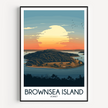 Brownsea Island Souvenir Poster Print