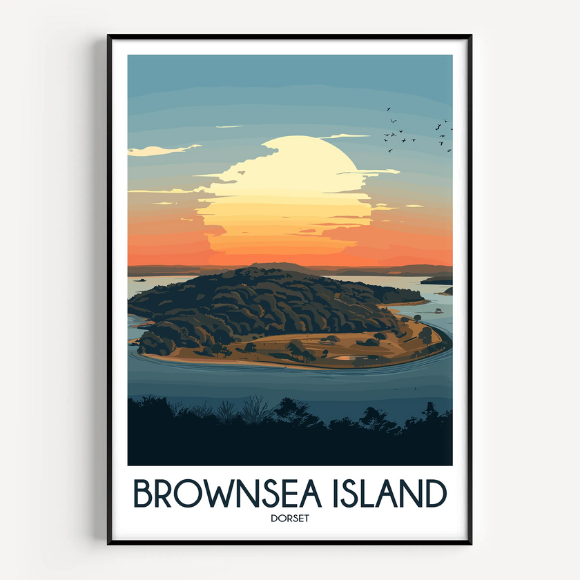 Brownsea Island Souvenir Poster Print