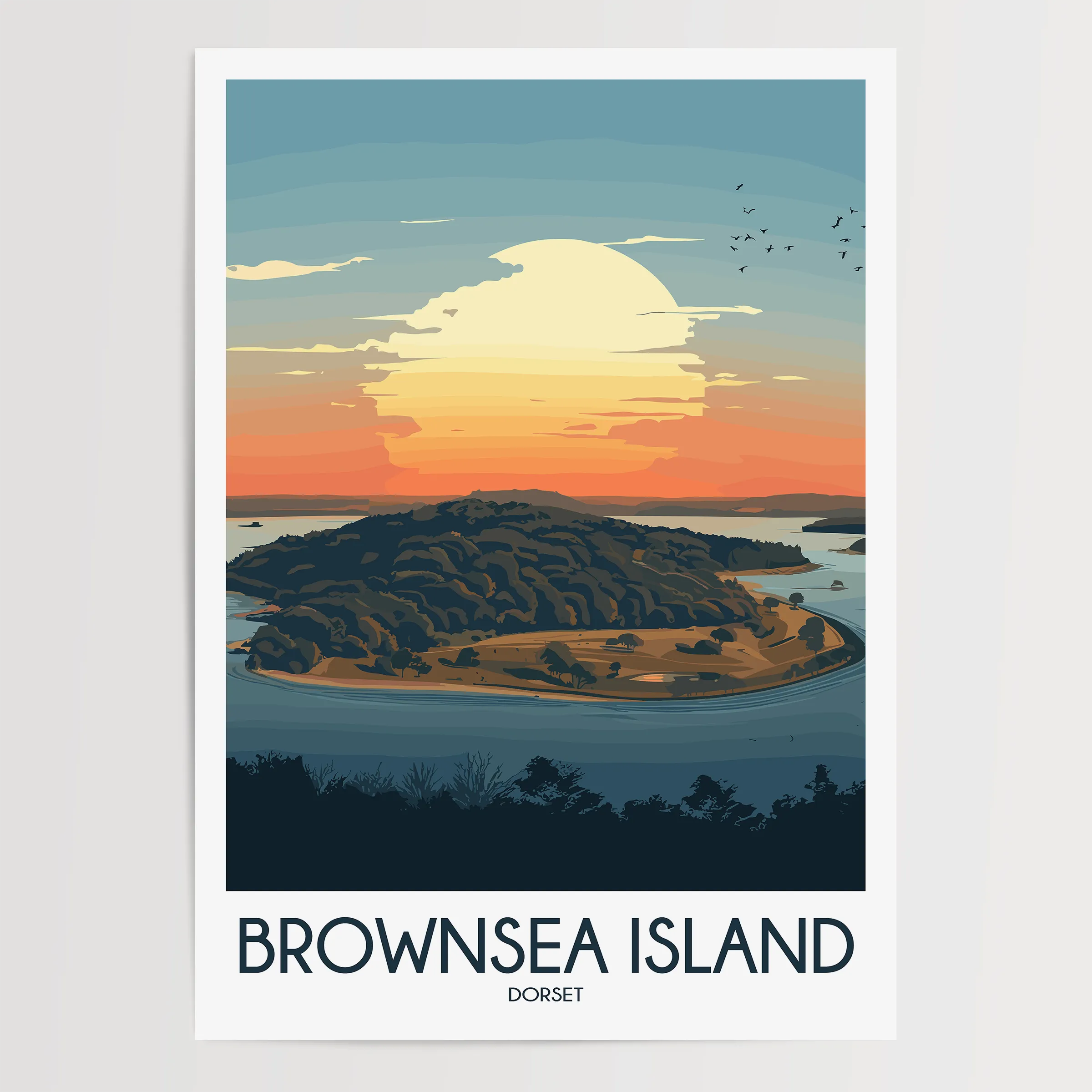 Brownsea Island Vintage Style Print