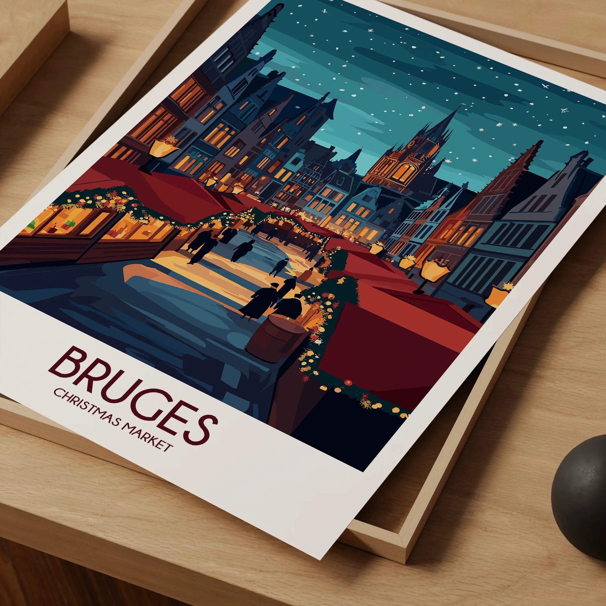 Bruges Destination Art Gift