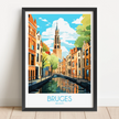 Bruges Destination Art Gift