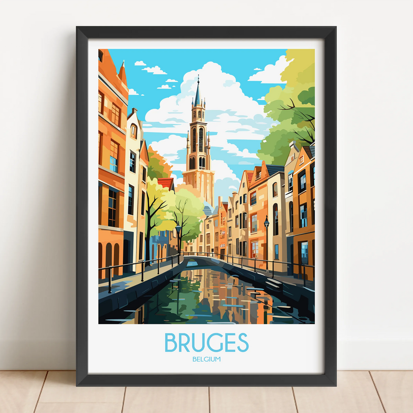 Bruges Destination Art Gift
