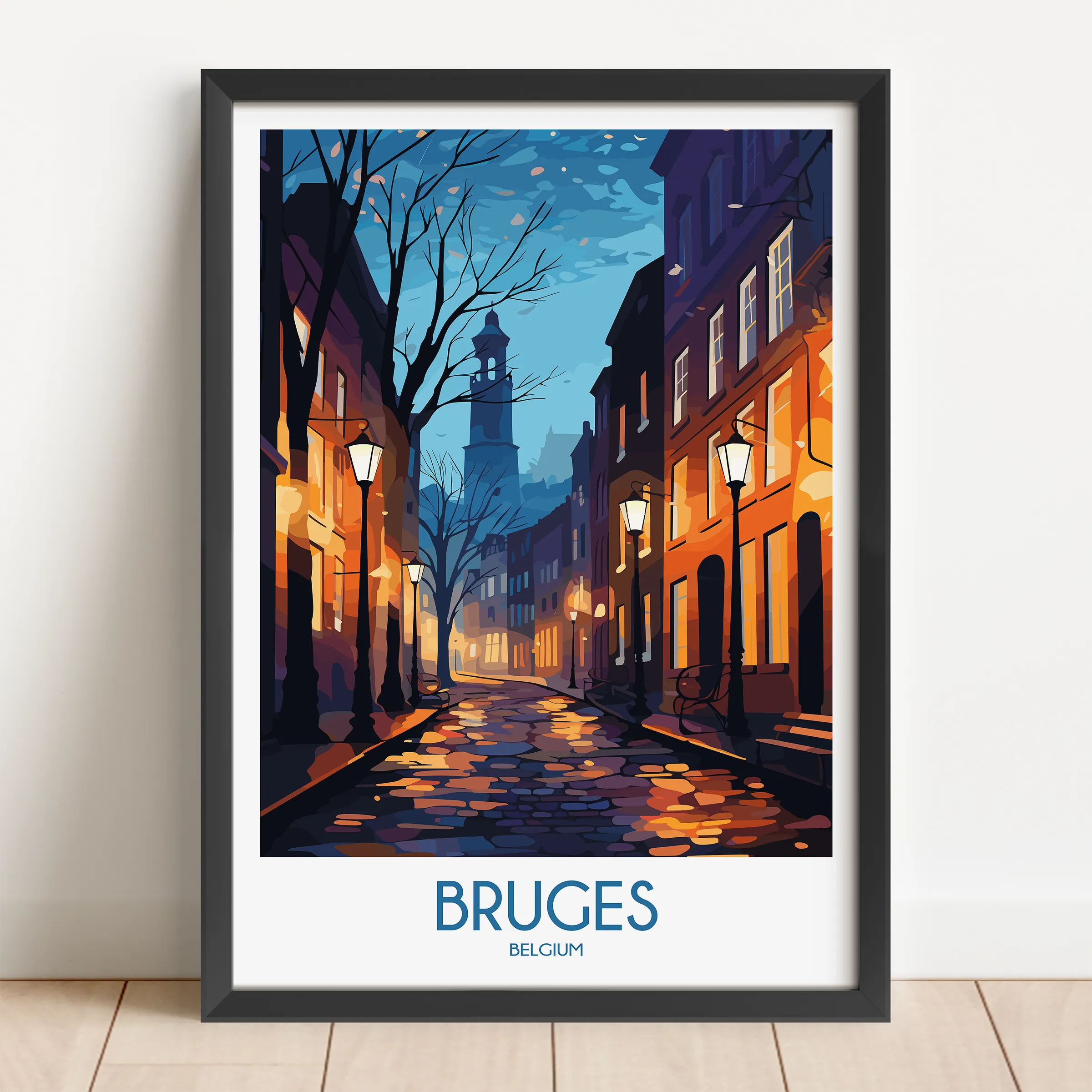 Bruges Destination Art Gift