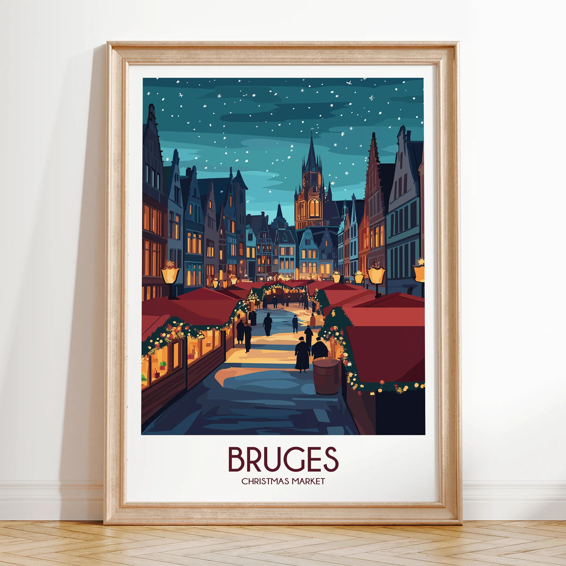 Bruges Scenic Landscape Art