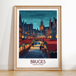 Bruges Scenic Landscape Art