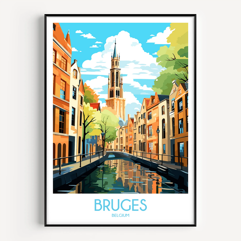 Bruges Souvenir Poster Print
