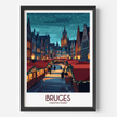 Bruges Vintage Style Print