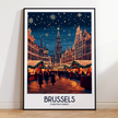 Brussels Destination Art Gift