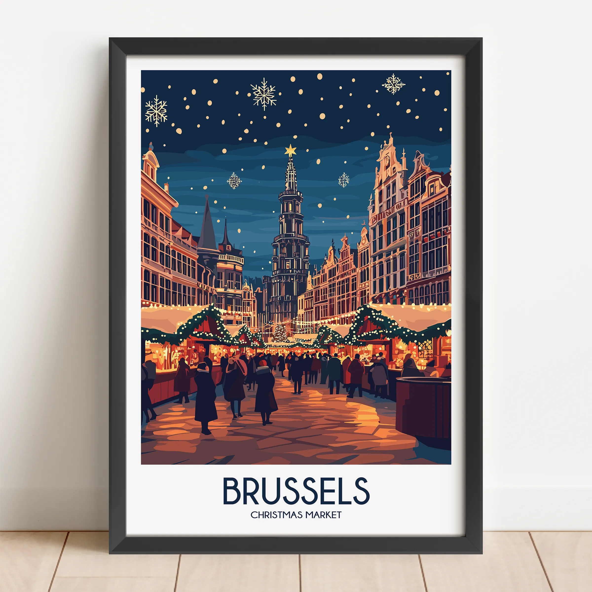 Brussels Vintage Style Print