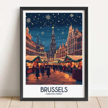 Brussels Vintage Style Print