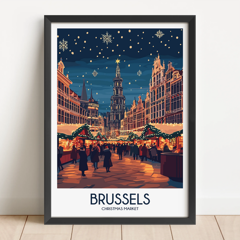 Brussels Vintage Style Print