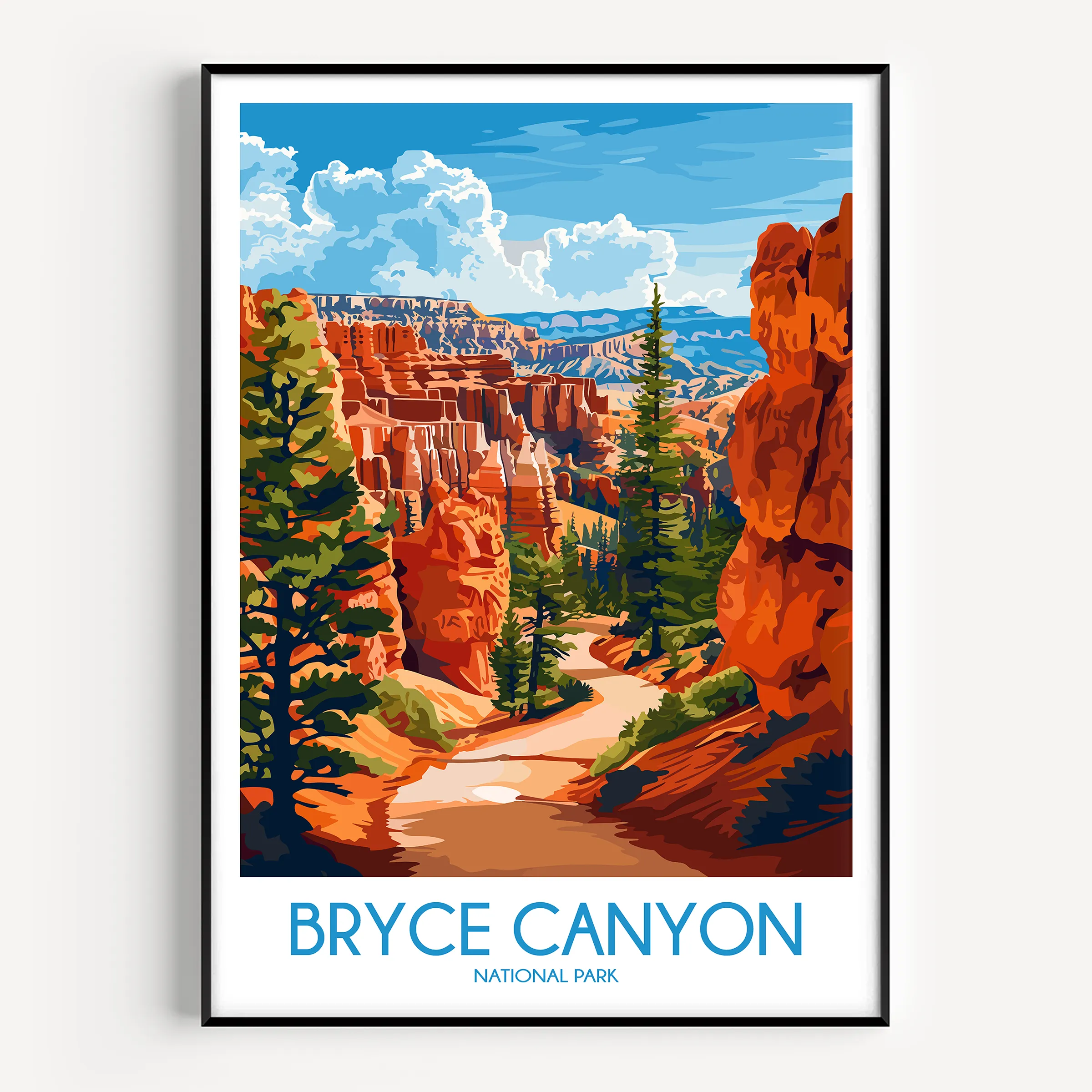 Bryce Canyon Vintage Style Print