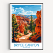 Bryce Canyon Vintage Style Print
