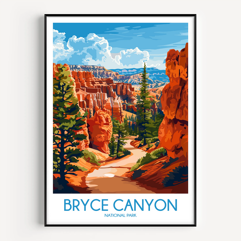 Bryce Canyon Vintage Style Print