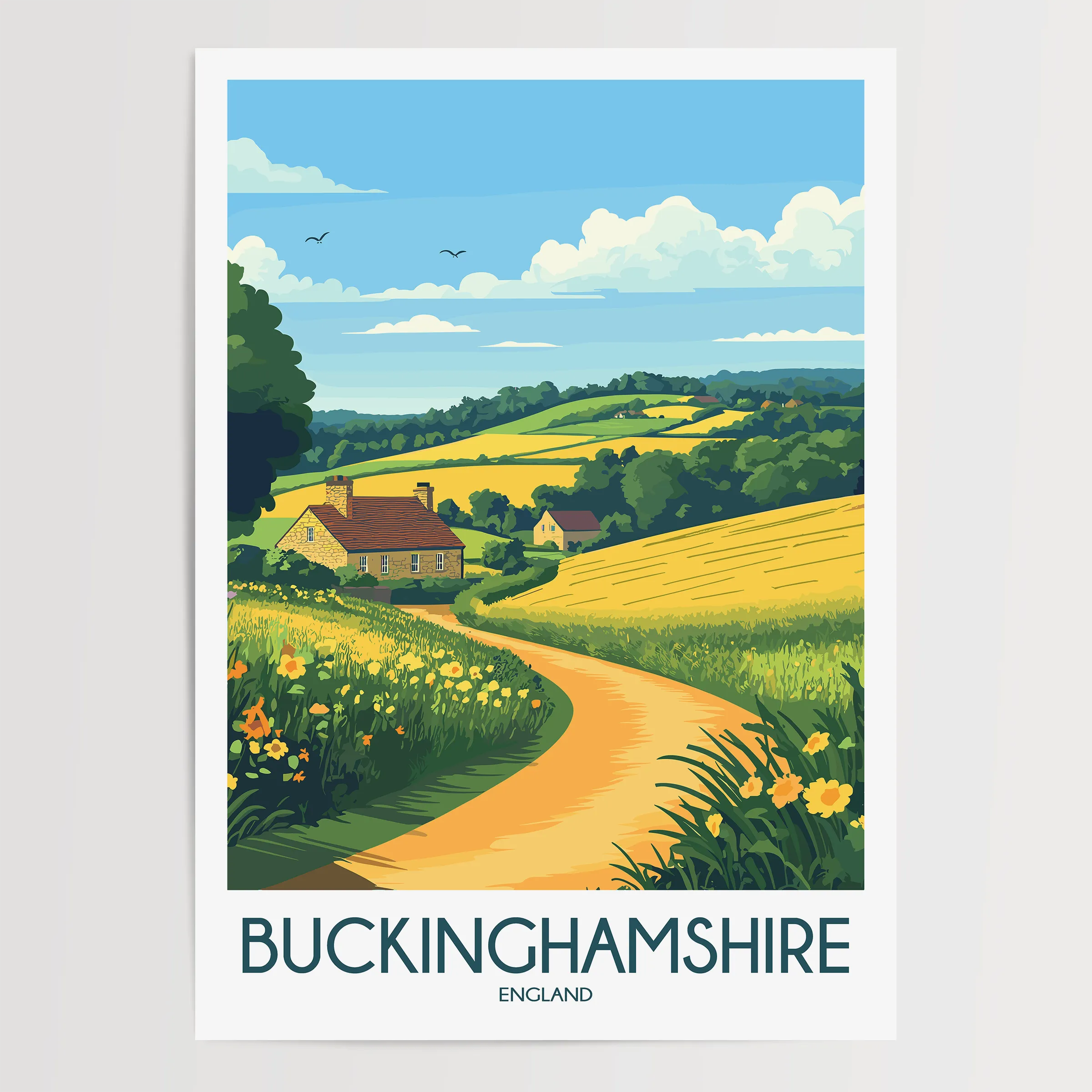 Buckinghamshire Destination Art Gift